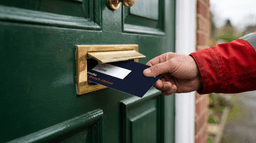 leaflet on doormat